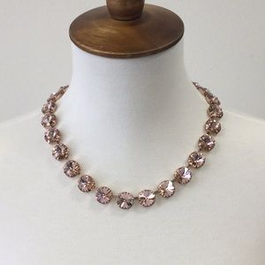 Rebekah Price Rose Gold&Swarovski Rivoli Necklace
